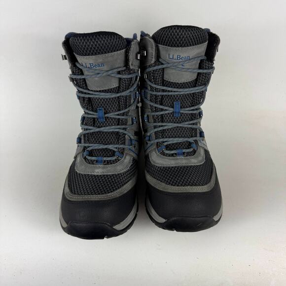 L.L Bean Wildcat Boots Men\'s 7 Gray Black Lace-Up High Top Classic Outdoor main image 4